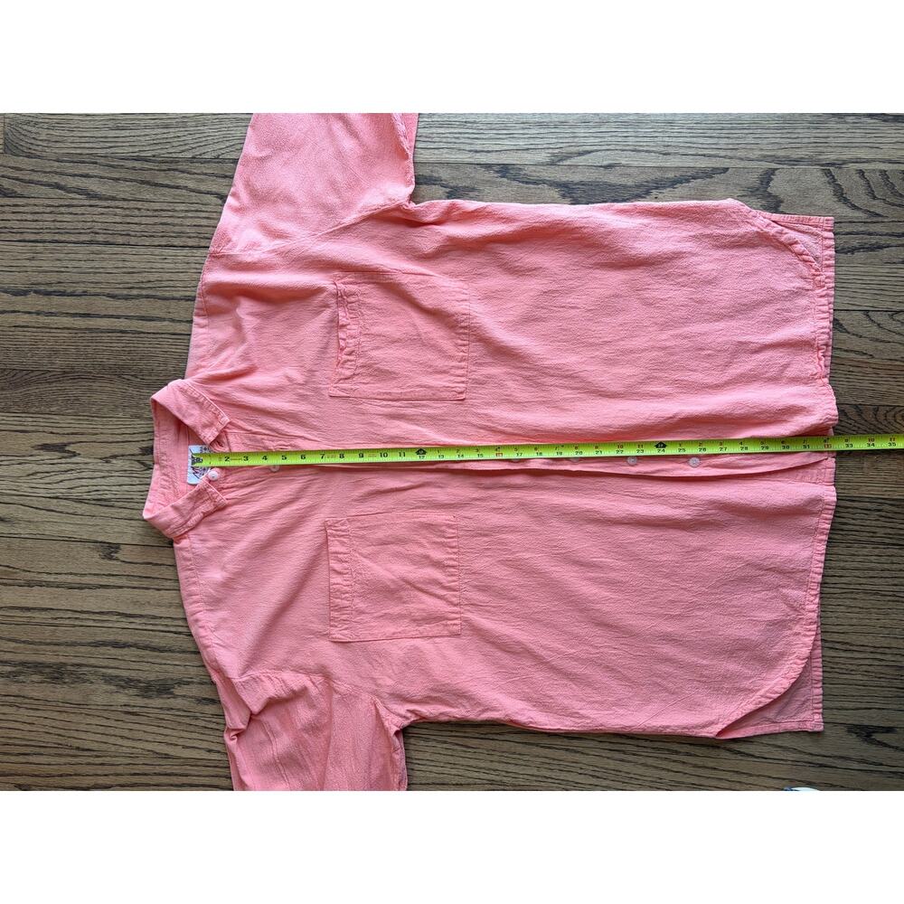 Maria de Guadalajara Pink 100%Cotton Oversized Shirt Sz L - Picture 9 of 10